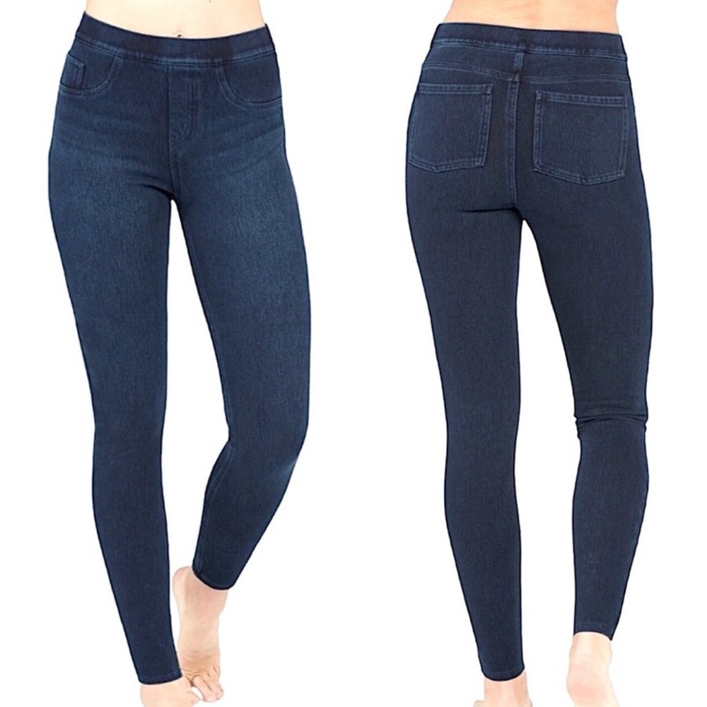Spanx Jean-ish Dark Wash Ankle Legging Sz S